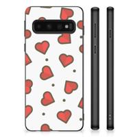 Samsung Galaxy S10 Bumper Case Hearts - thumbnail