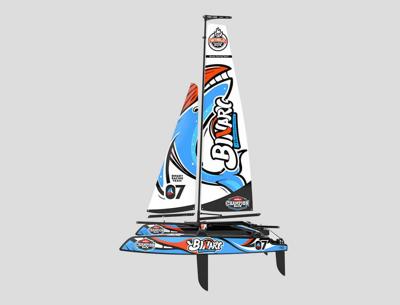 Joysway Binary V3 Mini Catamaran zeilboot RTR Joysway Binary V3 Mini Catamaran zeilboot RTR