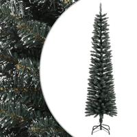 Kunstkerstboom met standaard smal 210 cm PVC groen - thumbnail