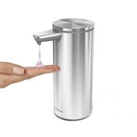 Simplehuman Zeepdispenser Sensor Oplaadbaar 266 ml RVS Brushed Zilver - thumbnail