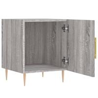 Nachtkastjes 2 st 40x40x50 cm bewerkt hout grijs sonoma eiken - thumbnail
