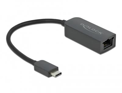 Delock USB 2.0 Adapter [1x USB-C stekker - 1x RJ45-bus] 66645 0.16 m