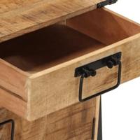 Nachtkastje 40x30x42 cm massief mangohout - thumbnail