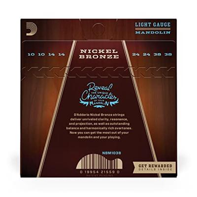 D'Addario Nickel Bronze NBM1038 snarenset voor mandoline D'Addario Nickel Bronze NBM1038 snarenset voor mandoline