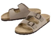 esmara Leren dames slippers (Taupe, 41) - thumbnail