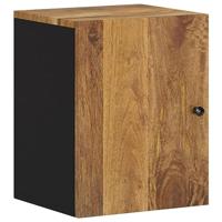 Badkamerwandkast 38x33x48 cm massief mangohout - thumbnail