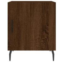 Nachtkastjes 2 st 40x40x50 cm bewerkt hout bruineikenkleurig - thumbnail