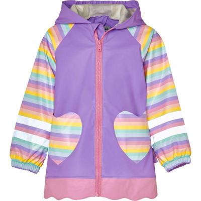 Playshoes regenjas Eenhoorn Hartje Lila-140