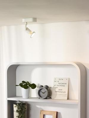 Lucide JASTER-LED - Plafondspot - LED - GU10 - 1x5W 2700K - Wit