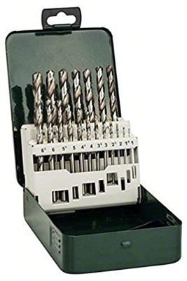 Bosch Accessories 2609255062 HSS Metaal-spiraalboorset 19-delig 1 mm, 1.5 mm, 2 mm, 2.5 mm, 3 mm, 3.5 mm, 4 mm, 4.5 mm, 5 mm, 5.5 mm, 6 mm, 6.5 mm, 7 mm, 7.5