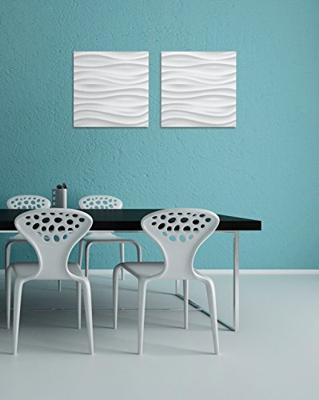 Sigel SI-GL256 Glasmagneetbord Artverum 480x480x15mm White Wave