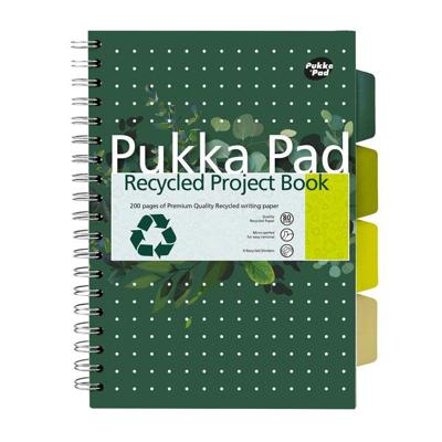 Projectboek pukka recy b5 lijn 200pag 80gr gn
