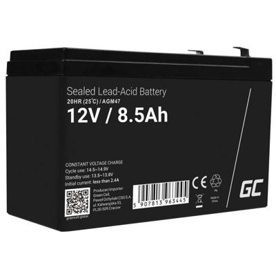 Green Cell AGM 12 V 8,5 Ah accu VRLA loodaccu loodaccu accubatterij cyclusbestendig onbemannt speelgoed elektrisch speelgoed alarm noodstroom kindervoertuigen kinderquad