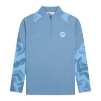 Cruyff Defense Trainingstrui 1/4-Zip Kids Blauw Lichtblauw - thumbnail