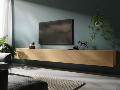 Tv-meubel KINGSTON 2 klapdeuren 280 cm eik Tv-meubel KINGSTON 2 klapdeuren 280 cm eik