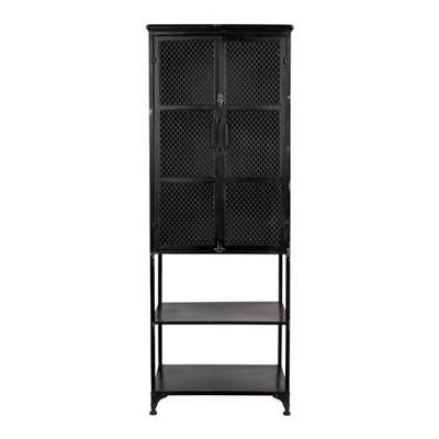 Dutchbone Opbergkast Denver 160.5 x 60cm - Zwart