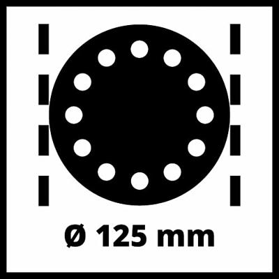 Einhell TC-RS 425 E 4462005 Excentrische schuurmachine Incl. accessoires 425 W Ø 125 mm - thumbnail