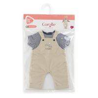 Corolle mon grand poupon tuinbroek ecru en t-shirt, 36cm - thumbnail