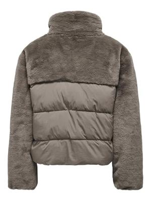 Only Onlwanja Fur Puffer Mix Jacket Noos Otw Jackets Walnut