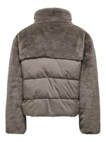 Only Onlwanja Fur Puffer Mix Jacket Noos Otw Jackets Walnut - thumbnail