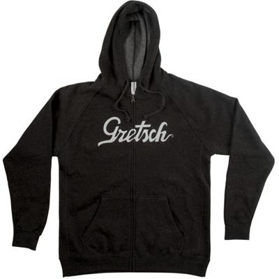 Gretsch Script Logo Hoodie Grey maat S Gretsch Script Logo Hoodie Grey maat S