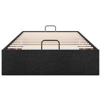 Bedframe zonder matras 80x200 cm stof zwart - thumbnail