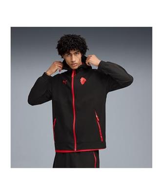 PUMA AC Milan Pumatech Trainingsjack Woven 2025-2026 Zwart Rood