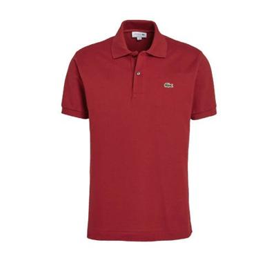 Lacoste regular fit polo rood