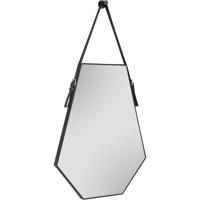 Trion Imena Decoratieve Spiegel - Zwart Kunststof - 48.5x66cm - thumbnail