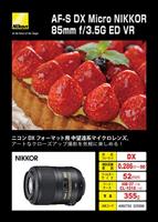 Nikon AF-S 85mm F/3.5G ED iF VR(II) DX micro - thumbnail
