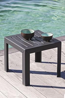 Salontafel - GROSFILLEX - Miami - Antraciet - 40x40 - Hars