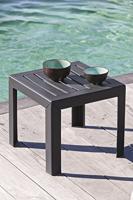 Salontafel - GROSFILLEX - Miami - Antraciet - 40x40 - Hars - thumbnail