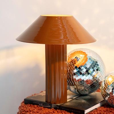 By-Boo Tafellamp 'Pallas' 44cm hoog, kleur Mosterdgeel