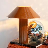 By-Boo Tafellamp 'Pallas' 44cm hoog, kleur Mosterdgeel - thumbnail