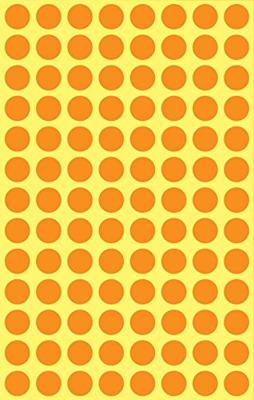 Avery-Zweckform 3178 Etiketten Ø 8 mm Papier Feloranje 416 stuk(s) Permanent hechtend Etiketten voor markeringspunten