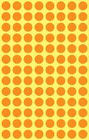 Avery-Zweckform 3178 Etiketten Ø 8 mm Papier Feloranje 416 stuk(s) Permanent hechtend Etiketten voor markeringspunten - thumbnail