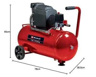 Einhell TC-AC 190/50/8 Pneumatische compressor 50 l 5 bar Einhell TC-AC 190/50/8 Pneumatische compressor 50 l 5 bar