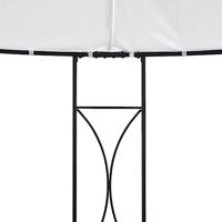 VidaXL Prieel rond 300x290 cm wit - thumbnail