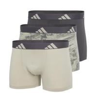 Adidas Boxershorts 3-pack flex cotton beige grijs - thumbnail