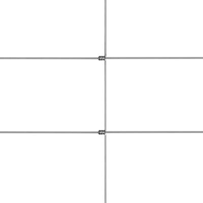 VidaXL Hek 50x1,2 m gegalvaniseerd staal zilverkleurig