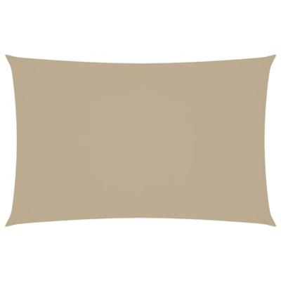 VidaXL Zonnescherm rechthoekig 2,5x5 m oxford stof beige - thumbnail