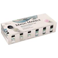 Creativ Company Magic marble-verf, pastelkleuren, 6x20 ml/ 1 doos - thumbnail