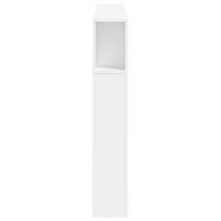 Hoofdeinde met LED 140x18,5x103,5 cm bewerkt hout wit - thumbnail