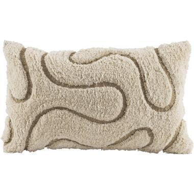 Sierkussen Guust - off-white/taupe - 30x50 cm - Leen Bakker