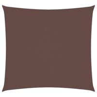 Zonnescherm vierkant 5x5 m oxford stof bruin - thumbnail