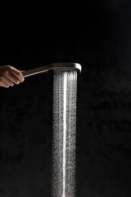 Ben Beam handdouche vierkant 12cm met 3 straalsoorten RVS-look Ben Beam handdouche vierkant 12cm met 3 straalsoorten RVS-look