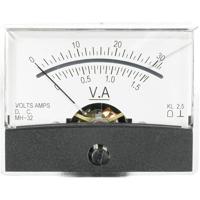 VOLTCRAFT AM-60X46/30V/1,5A/DC AM-60X46/30V/1,5A/DC Inbouwmeter AM-60X46/30 V/1,5 A/DC 30 V/1,5 A Draaispoel - thumbnail