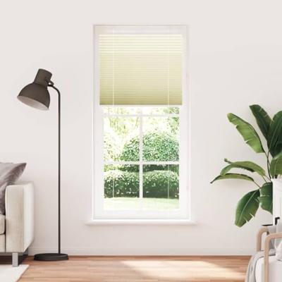 VidaXL Plissé rolgordijn 95x200 cm stofbreedte 94,4 cm polyester crème VidaXL Plissé rolgordijn 95x200 cm stofbreedte 94,4 cm polyester crème