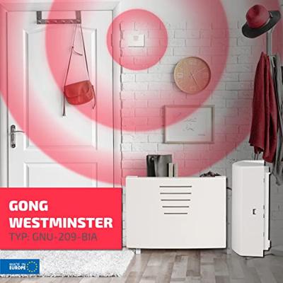 Zamel GNU-209 WESTMINSTER Gong 8 - 230 V 76 dBA Wit