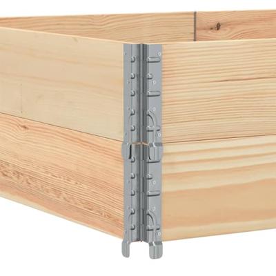 Palletopzetranden 2 st 150x100 cm massief grenenhout